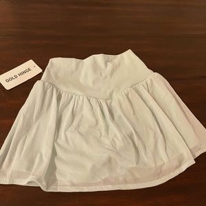 Gold Hinge Everyday High Waisted Mesh Skirt